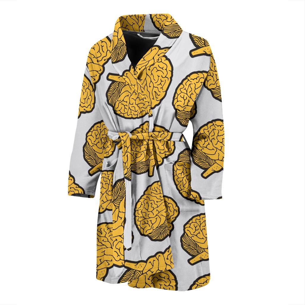 Psychology Pattern Print Design A01 Men Bathrobe-JORJUNE.COM