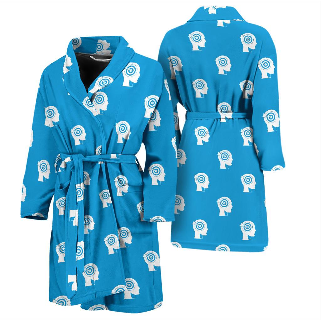 Psychology Pattern Print Design A03 Men Bathrobe-JORJUNE.COM