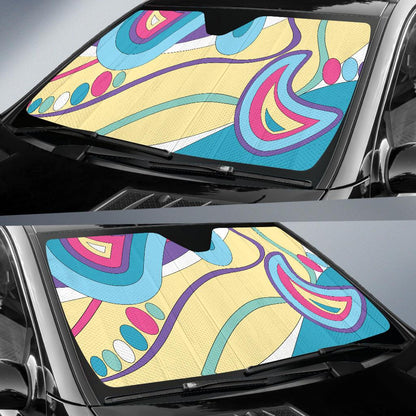 Pucci Pattern Print Design A01 Car Sun Shades-JORJUNE.COM