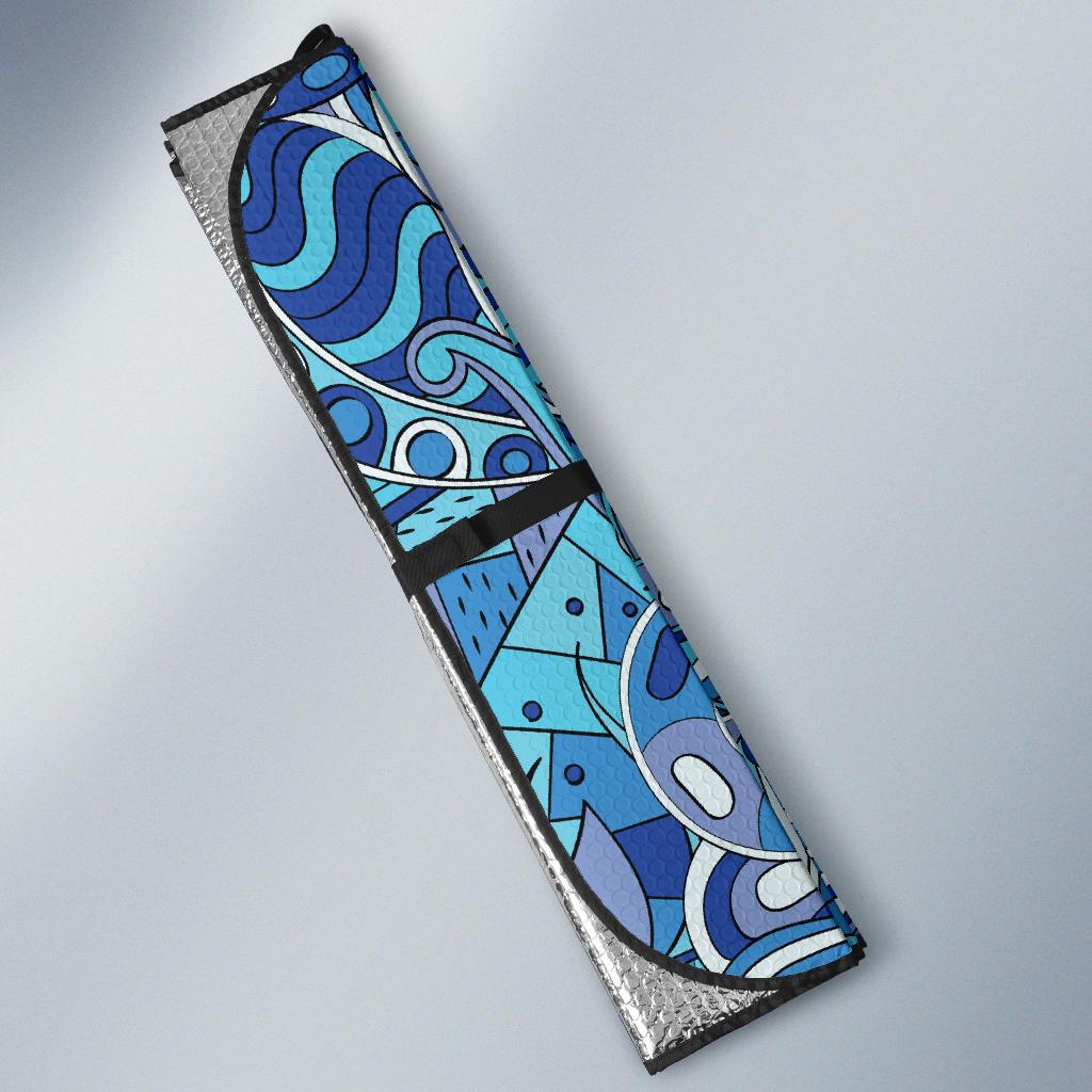 Pucci Pattern Print Design A02 Car Sun Shades-JORJUNE.COM