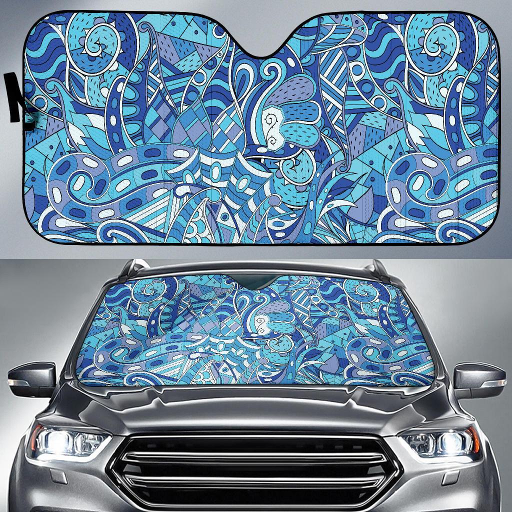 Pucci Pattern Print Design A02 Car Sun Shades-JORJUNE.COM