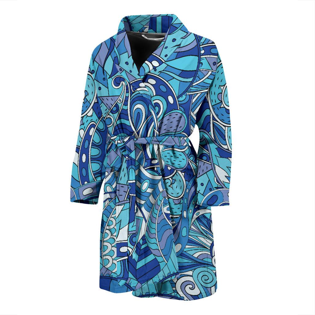 Pucci Pattern Print Design A02 Men Bathrobe-JORJUNE.COM