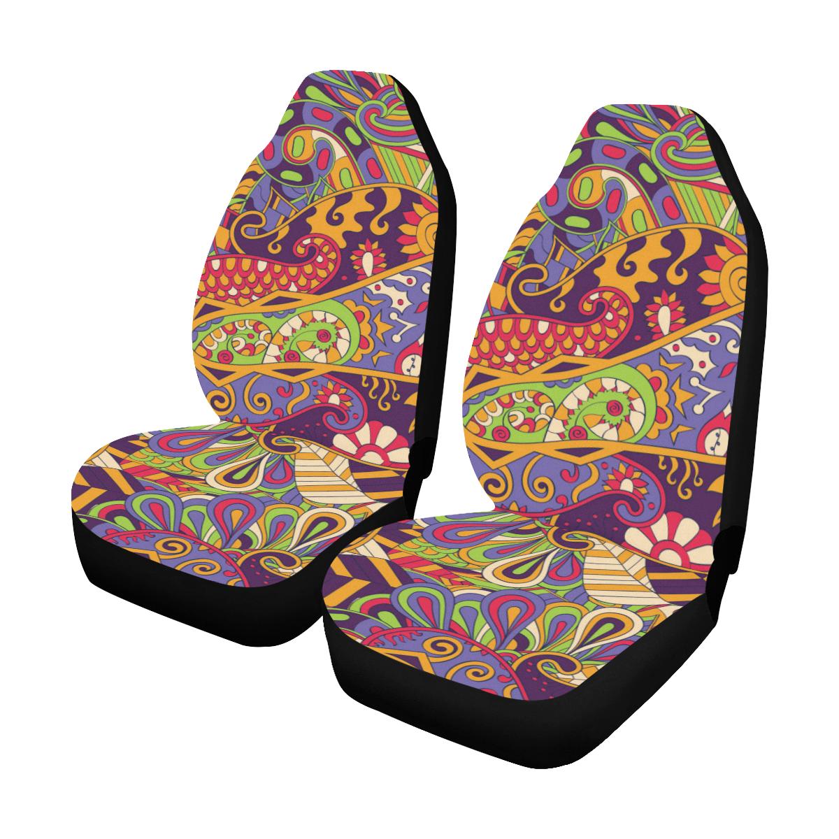 Pucci Pattern Print Design A04 Car Seat Covers (Set of 2)-JORJUNE.COM