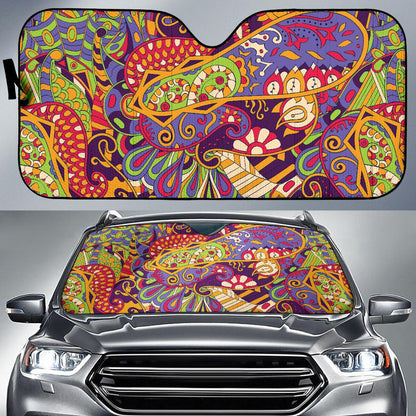 Pucci Pattern Print Design A04 Car Sun Shades-JORJUNE.COM