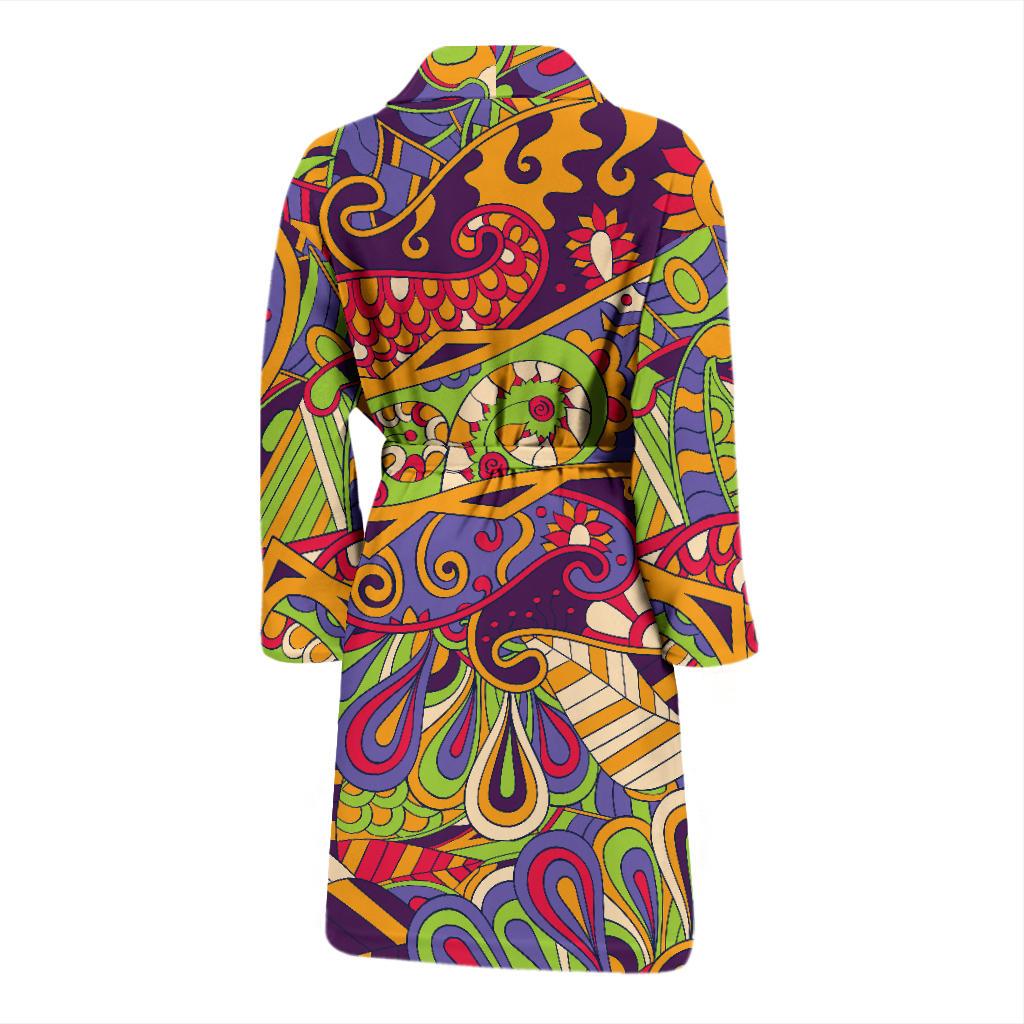 Pucci Pattern Print Design A04 Men Bathrobe-JORJUNE.COM