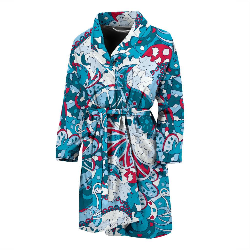 Pucci Pattern Print Design A05 Men Bathrobe-JORJUNE.COM