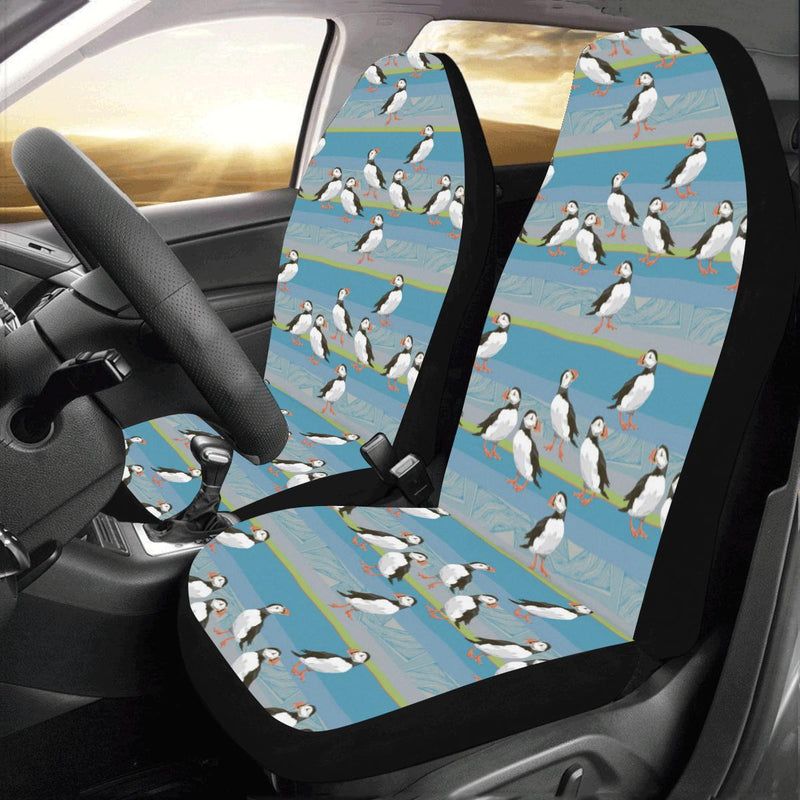 Puffin Pattern Print Design A01 Car Seat Covers (Set of 2)-JORJUNE.COM