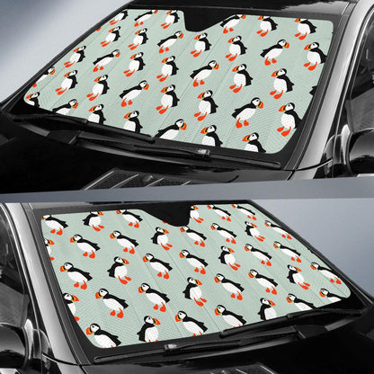Puffin Pattern Print Design A03 Car Sun Shades-JORJUNE.COM
