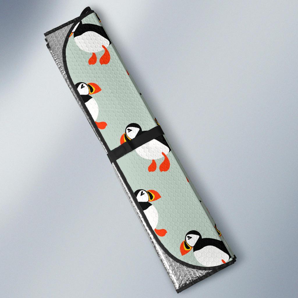 Puffin Pattern Print Design A03 Car Sun Shades-JORJUNE.COM
