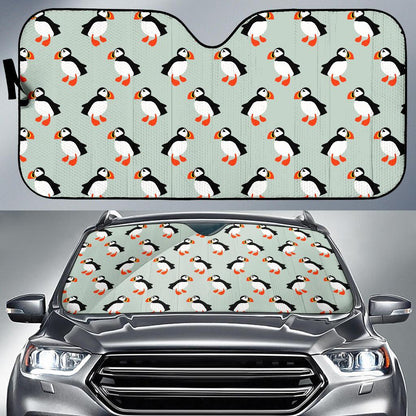 Puffin Pattern Print Design A03 Car Sun Shades-JORJUNE.COM