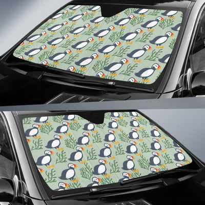 Puffin Pattern Print Design A04 Car Sun Shades-JORJUNE.COM
