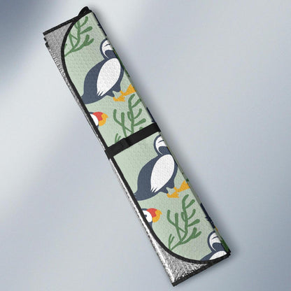 Puffin Pattern Print Design A04 Car Sun Shades-JORJUNE.COM