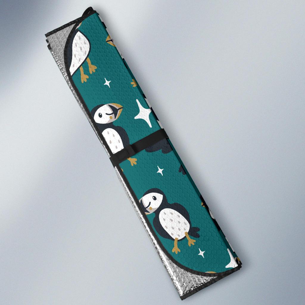 Puffin Pattern Print Design A05 Car Sun Shades-JORJUNE.COM