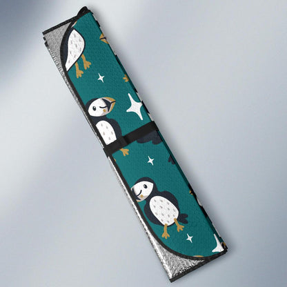 Puffin Pattern Print Design A05 Car Sun Shades-JORJUNE.COM
