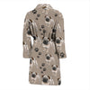 Pug Pattern Print Design A04 Men Bathrobe-JORJUNE.COM