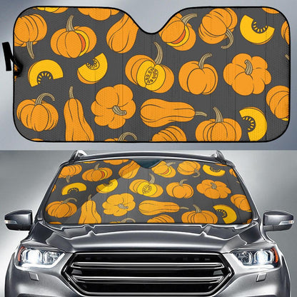 Pumpkin Pattern Print Design A03 Car Sun Shades-JORJUNE.COM