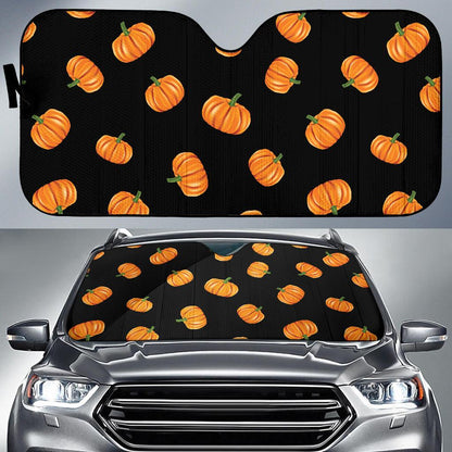 Pumpkin Pattern Print Design A05 Car Sun Shades-JORJUNE.COM