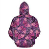 Purple Butterfly Leopard All Over Zip Up Hoodie