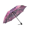 Purple Butterfly Leopard Automatic Foldable Umbrella