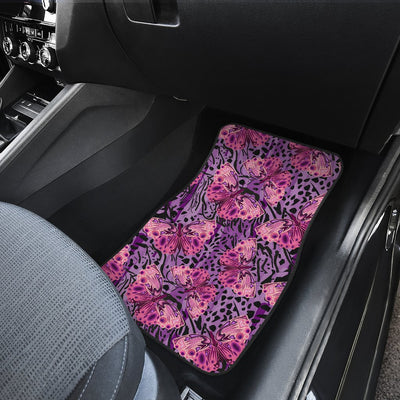 Purple Butterfly Leopard Car Floor Mats