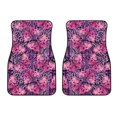 Purple Butterfly Leopard Car Floor Mats