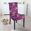 Purple Butterfly Leopard Dining Chair Slipcover-JORJUNE.COM