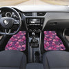 Purple Butterfly Leopard Front and Back Car Floor Mats