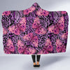 Purple Butterfly Leopard Hooded Blanket-JORJUNE.COM