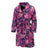 Purple Butterfly Leopard Men Bath Robe