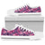 Purple Butterfly Leopard Men Low Top Shoes