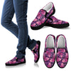 Purple Butterfly Leopard Men Slip On Shoes