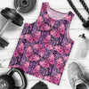 Purple Butterfly Leopard Men Tank Top