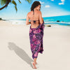 Purple Butterfly Leopard Sarong Pareo Wrap