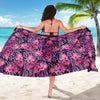 Purple Butterfly Leopard Sarong Pareo Wrap