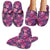 Purple Butterfly Leopard Slippers