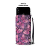 Purple Butterfly Leopard Wallet Phone Case