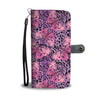 Purple Butterfly Leopard Wallet Phone Case