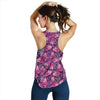 Purple Butterfly Leopard Women Racerback Tank Top