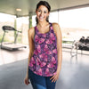 Purple Butterfly Leopard Women Racerback Tank Top