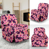 Purple Plumeria Pattern Print Design PM010 Recliner Slipcover-JORJUNE.COM