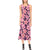 Purple Plumeria Pattern Print Design PM010 Sleeveless Open Fork Long Dress