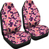 Purple Plumeria Pattern Print Design PM010 Universal Fit Car Seat Covers-JorJune