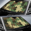 Puzzle Camo Pattern Print Design A03 Car Sun Shades-JORJUNE.COM