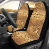 Python Brown Pattern Print Design A03 Car Seat Covers (Set of 2)-JORJUNE.COM