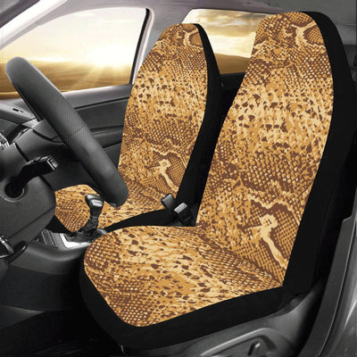 Python Brown Pattern Print Design A03 Car Seat Covers (Set of 2)-JORJUNE.COM