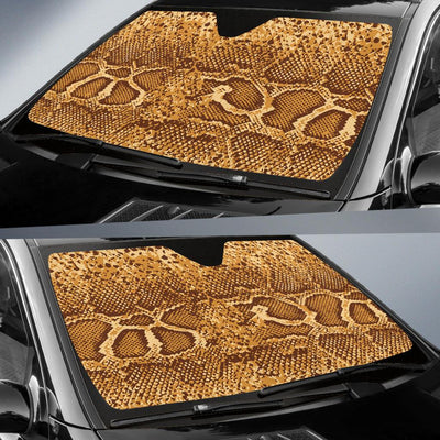 Python Brown Pattern Print Design A03 Car Sun Shades-JORJUNE.COM