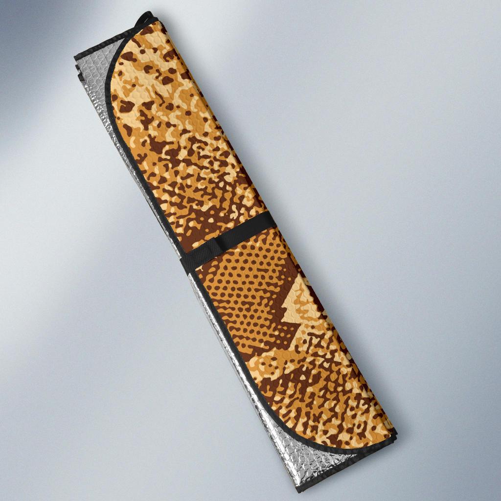 Python Brown Pattern Print Design A03 Car Sun Shades-JORJUNE.COM