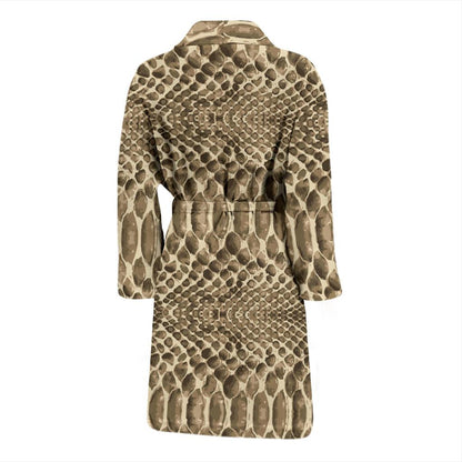 Python Pattern Print Design A02 Men Bathrobe-JORJUNE.COM