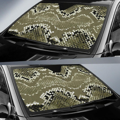 Python Pattern Print Design A04 Car Sun Shades-JORJUNE.COM