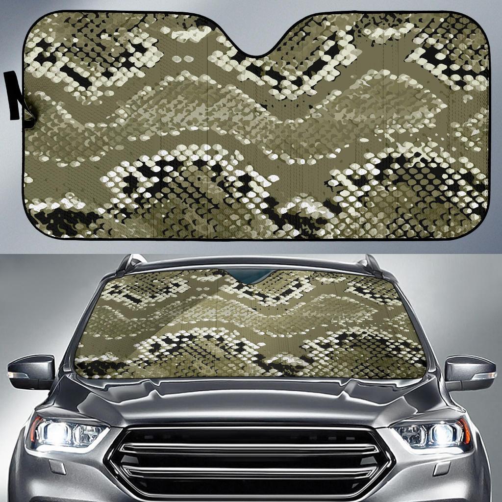 Python Pattern Print Design A04 Car Sun Shades-JORJUNE.COM